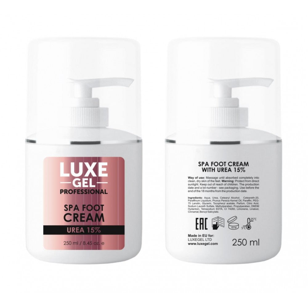 SPA FOOT CREAM - LUXE GEL EUROPE