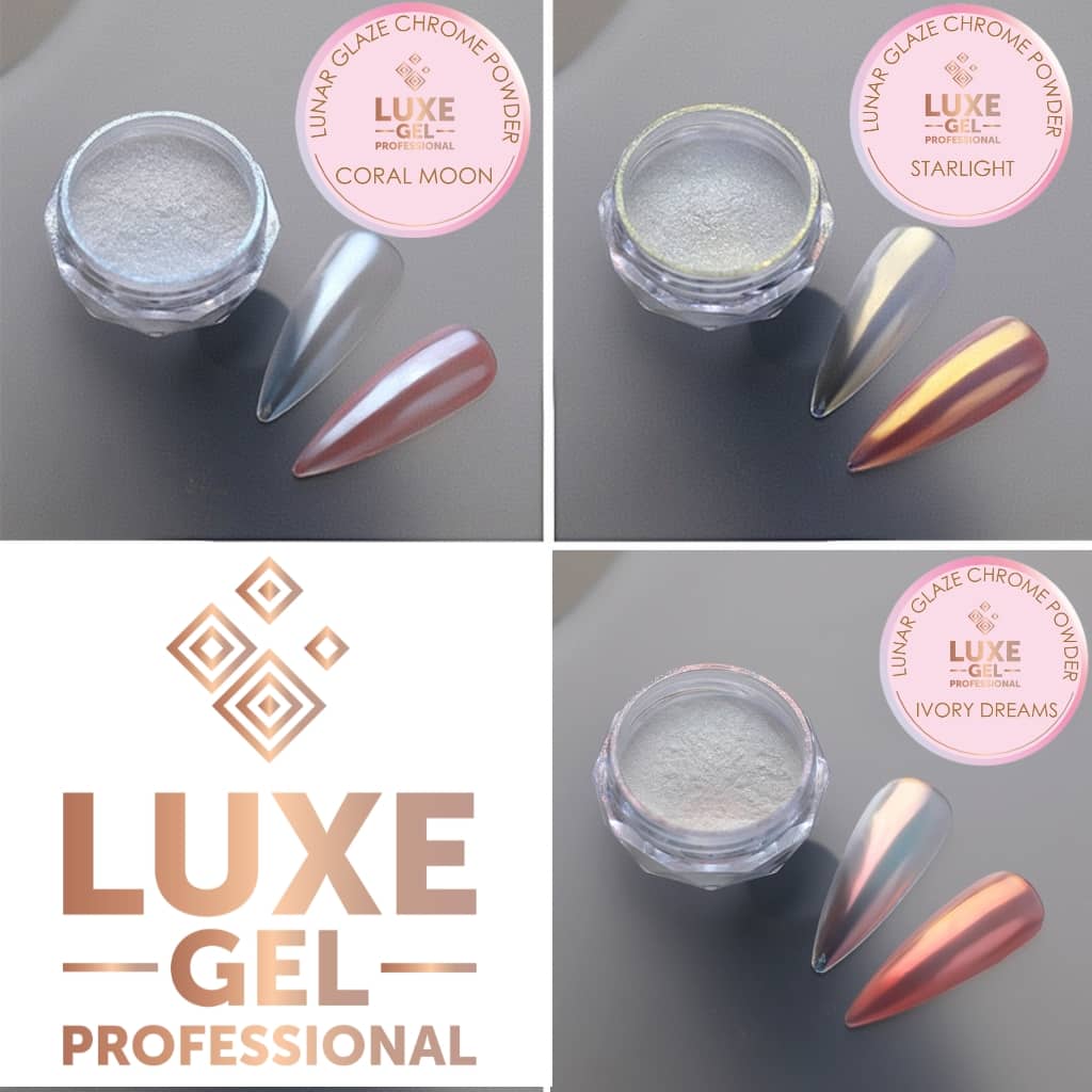LUNAR GLAZE CHROME POWDER - CORAL MOON